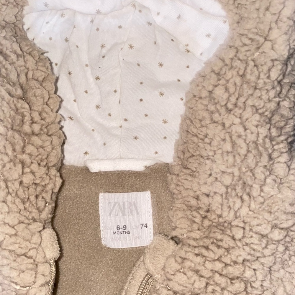 Zara Kids Tan Sherpa Jacket